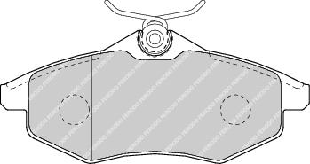Front Brake Pad Set Fits Citroen OE 425236 Ferodo FDB1542