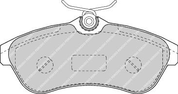 Front Brake Pad Set Fits Citroen OE 425237 Ferodo FDB1543
