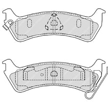 Load image into Gallery viewer, Rear Brake Pad Set Fits Jeep OE 4796344 Ferodo FDB1549