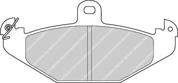Rear Brake Pad Set Fits Lotus Opel Vauxhall OE 4801293 Ferodo FDB1560
