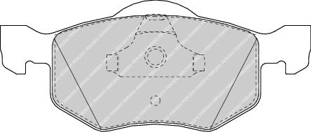Front Brake Pad Set Fits Ford Ford USA Mazda OE 4096346 Ferodo FDB1571