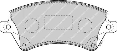 Front Brake Pad Set Fits Toyota OE 446502061 Ferodo FDB1573