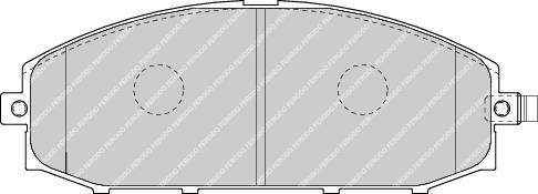 Front Brake Pad Set Fits Nissan OE 41060VB290 Ferodo FDB1577