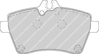Front Brake Pad Set Fits Mercedes-Benz OE 1694200220 Ferodo FDB1593