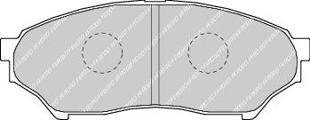 Front Brake Pad Set Fits Mitsubishi OE MN102615 Ferodo FDB1596
