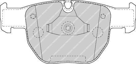 Front Brake Pad Set Fits Land Rover OE SFC000010 Ferodo FDB1597