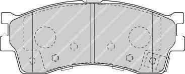 Front Brake Pad Set Fits Kia OE 0K2N13328Z Ferodo FDB1602