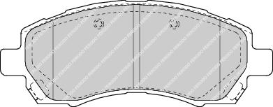 Front Brake Pad Set Fits Subaru OE 26296AC010 Ferodo FDB1612