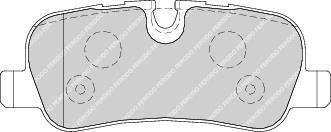 Rear Brake Pad Set Fits Land Rover OE LR019626 Ferodo FDB1613