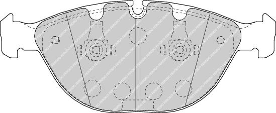 Front Brake Pad Set Fits BMW OE 34116756350 Ferodo FDB1618