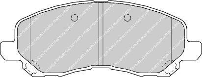 Front Brake Pad Set Fits Chrysler Citroen Dodge Jeep Mitsubishi P Ferodo FDB1621
