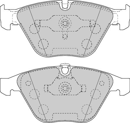 Front Brake Pad Set Fits BMW Fiat OE 34112283865 Ferodo FDB1628