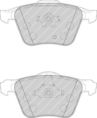 Front Brake Pad Set Fits Volvo OE 274331 Ferodo FDB1631