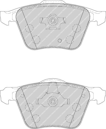 Front Brake Pad Set Fits Volvo OE 274331 Ferodo FDB1631