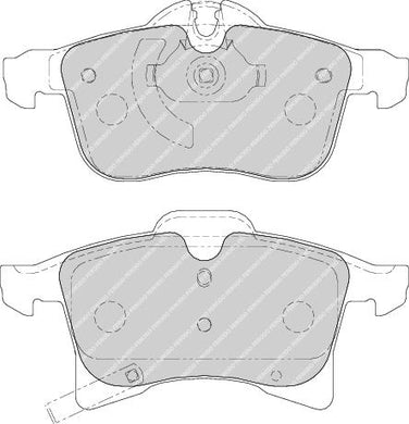 Front Brake Pad Set Fits Holden Opel Vauxhall OE 1605080 Ferodo FDB1640