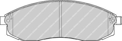 Front Brake Pad Set Fits Mitsubishi Nissan OE 4106038U90 Ferodo FDB1646