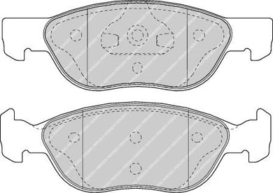 Front Brake Pad Set Fits Fiat OE 77362149 Ferodo FDB1651