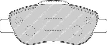 Front Brake Pad Set Fits Fiat OE 77362689 Ferodo FDB1652