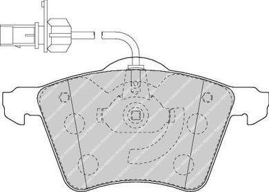 Front Brake Pad Set Fits Ford Seat VW OE 1151377 Ferodo FDB1654