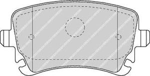 Rear Brake Pad Set Fits Audi Bentley OE 3W0698451 Ferodo FDB1655