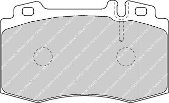 Front Brake Pad Set Fits Mercedes-Benz OE 34205820 Ferodo FDB1661