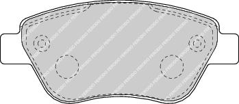 Front Brake Pad Set Fits Fiat Lancia OE 9949556 Ferodo FDB1666