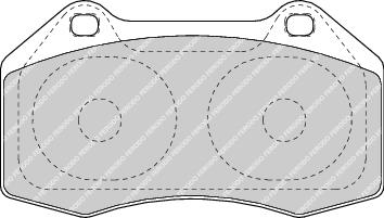Front Brake Pad Set Fits Renault OE 7701208218 Ferodo FDB1667