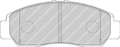 Front Brake Pad Set Fits Honda OE 06450S6EE50 Ferodo FDB1669