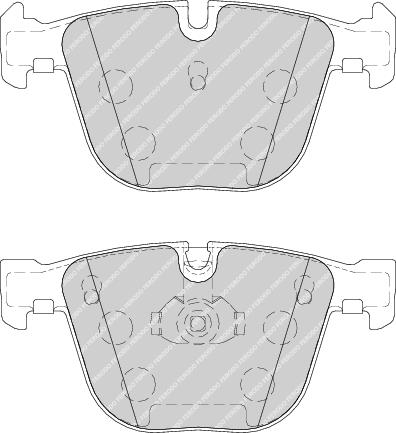 Rear Brake Pad Set Fits Bentley BMW Rolls-Royce OE 34110301476 Ferodo FDB1672