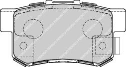 Rear Brake Pad Set Fits Honda Suzuki OE 43022S2A000 Ferodo FDB1679