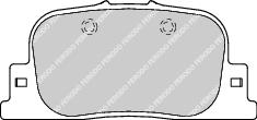 Rear Brake Pad Set Fits Toyota OE 446632030 Ferodo FDB1686