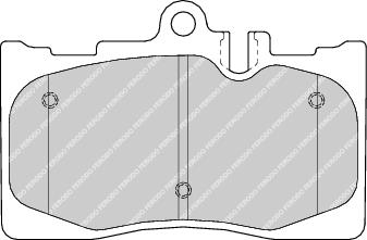 Front Brake Pad Set Fits Lexus Toyota OE 446550170 Ferodo FDB1688
