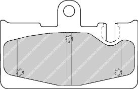 Rear Brake Pad Set Fits Lexus OE 446650090 Ferodo FDB1689