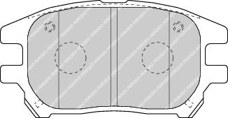 Brake Pad Set Fits OE 446548040 Ferodo FDB1697