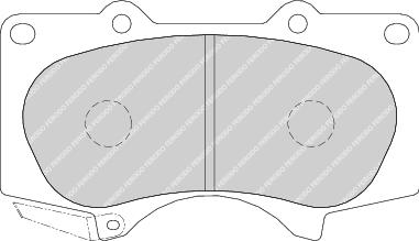 Front Brake Pad Set Fits Lexus Mitsubishi Toyota OE 446535290 Ferodo FDB1698