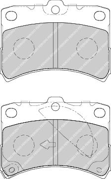 Front Brake Pad Set Fits Daihatsu Perodua OE 449192713 Ferodo FDB1700