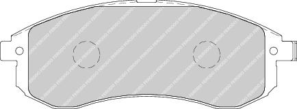 Front Brake Pad Set Fits Mitsubishi OE DBP511126 Ferodo FDB1702