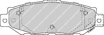 Brake Pad Set Fits OE 446630030 Ferodo FDB1703