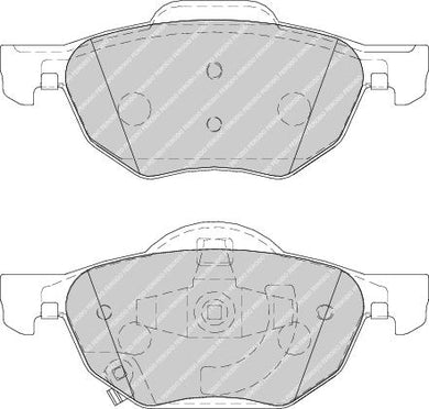 Front Brake Pad Set Fits Honda OE 45022SEAE01 Ferodo FDB1704