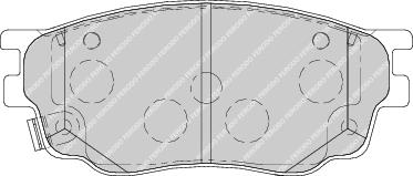 Front Brake Pad Set Fits Mazda OE GJYB3323ZB Ferodo FDB1707