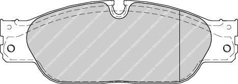 Front Brake Pad Set Fits Jaguar OE C2C15990 Ferodo FDB1711