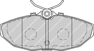 Rear Brake Pad Set Fits Jaguar Lincoln OE C2C20585 Ferodo FDB1713