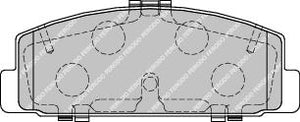 Rear Brake Pad Set Fits Mazda OE GGYM2643Z Ferodo FDB1721