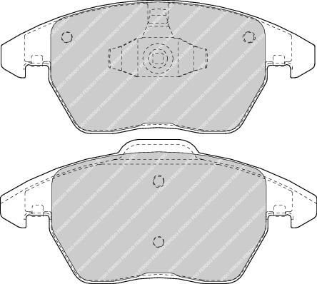 Front Brake Pad Set Fits Citroen Peugeot VW OE 425260 Ferodo FDB1728