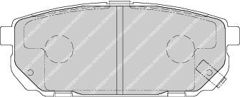 Rear Brake Pad Set Fits Kia OE 583023ED00 Ferodo FDB1736