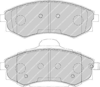 Front Brake Pad Set Fits Daewoo Hyundai Kia Ssangyong Ferodo FDB1737