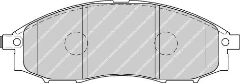Front Brake Pad Set Fits Nissan OE 41060VK190 Ferodo FDB1745