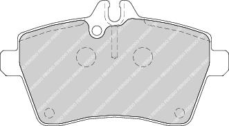 Front Brake Pad Set Fits Mercedes-Benz OE 1694200320 Ferodo FDB1749