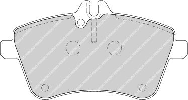 Front Brake Pad Set Fits Mercedes-Benz OE 1694200120 Ferodo FDB1750