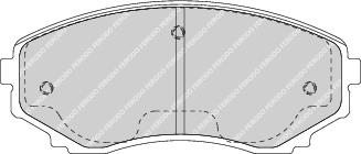 Front Brake Pad Set Fits Mazda OE LCY43323ZA Ferodo FDB1757